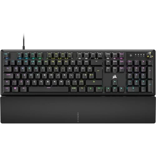 Offerta a tempo: CORSAIR Tastiera meccanica da gioco K70 CORE RGB cablata con resto del palmo - Interruttori lineari rossi MLX pre-luminosi, SOCD, copritasti dipinti in ABS, riduzione del rumore, quadrante di - 0.00% da 102.81 € a 102.81 €
