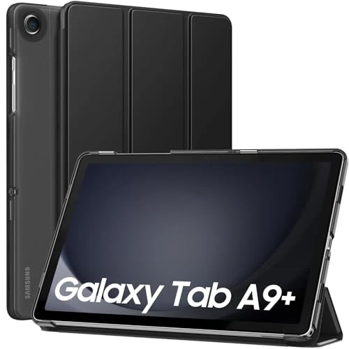 Limited-time offer: MoKo Case for Galaxy Tab A11+ Plus/A9+ 11-Inch 2025/2023, Slim Stand Protective Smart Cover with Hard PC Translucent Back Shell for Galaxy Tab A11+/A9 Plus Tablet, Auto Wake/Sleep, Black from 11.99 GBP to 5.90 GBP (save 51%)