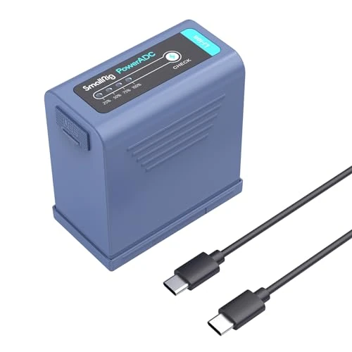 Offre limitée : SMALLRIG Batterie de Remplacement 10500mAh pour Sony Compatible avec NP-F970 F960 F950 F930 F550 F570 F750, Rechargeable USB-C à Charge Rapide pour Moniteurs, Lampes Vidéo LED – 4267 de 77.90 € à 77.90 € (0.00% de remise)