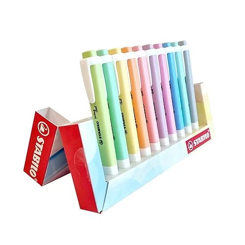 Oferta limitowana: STABILO swing cool pastelowy zakreślacz do tekstu, zestaw 10 sztuk w 10 różnych kolorach z 50.17 zł na 50.17 zł (oszczędź 0.00%)