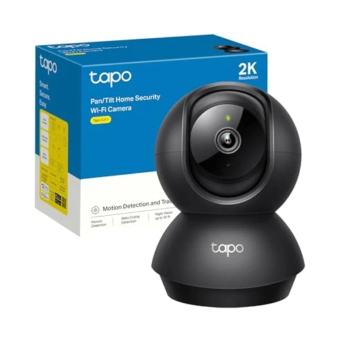 TP-Link Tapo C211 | Obrotowa kamera Wi-Fi 3MP do monitoringu domowego | Detekcja ruchu | Tryb nocny | Dwukierunkowe audio | Obsługa microSD do 512 GB | Kompatybilna z Alexa i Google Home