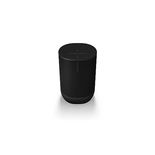 Limitiertes Angebot: Sonos Move 2 | Tragbarer WLAN Speaker mit WLAN, Bluetooth, kompatibel mit Amazon Alexa, mindestens 24 Stunden Akkulaufzeit und kabelloser Ladestation - Schwarz von 499.00 EUR auf 399.00 EUR (Spare 20%)