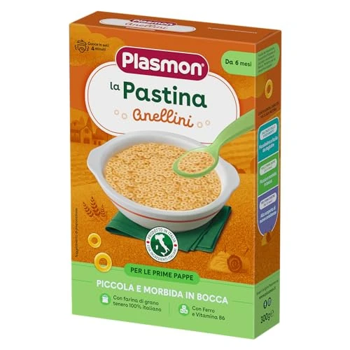 Offerta a tempo: Plasmon - Pastina Anellini - 12 Confezioni — 58% da 25,08 € a 10,42 €