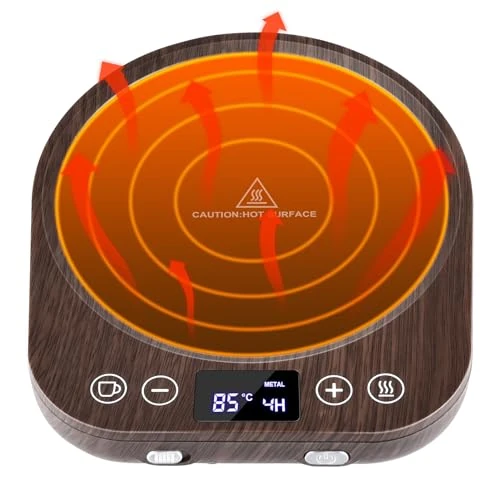 Elektrische koffiewarmer, verbeterde kopjeswarmer, elektrische drankverwarmer met 9 temperatuurinstellingen, kaarsenwarmer met zwaartekrachtsensorschakelaar, geschikt voor koffie, thee, melk