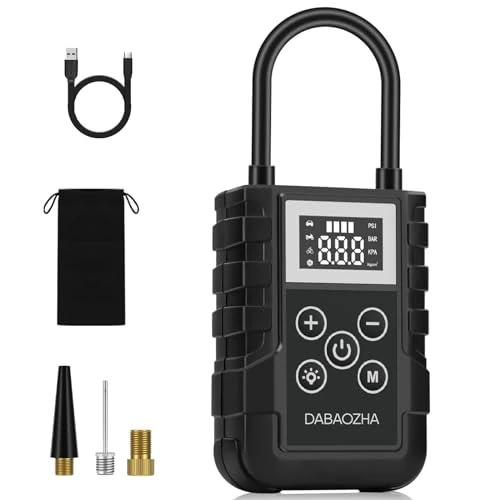 2024 Nuevo Inflador Ruedas Coche, 4 modos 150PSI Mini Compresor de Aire para Coche, Linterna LED y Sensor de Presión de Aire para Coches, Motos, Pelotas y Lapsos de Natación