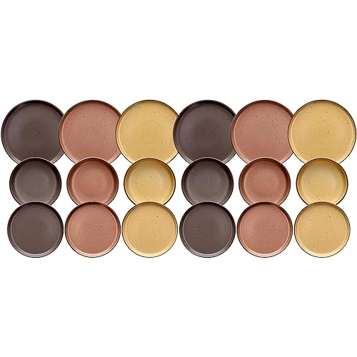 Begrenztes Angebot: Tognana Brügge, Tafelservice für 6 Personen, 18-teilig, Stoneware, mehrfarbig von 86.28 EUR auf 86.28 EUR (Rabatt 0%)