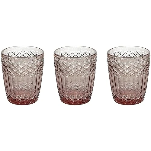 Limitiertes Angebot: Tognana Claire, Set mit 3 Gläsern, 300 cc, Glas, Rose von 13.89 EUR auf 13.89 EUR (Spare 0%)