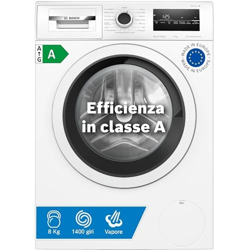 Bosch Elettrodomestici, Seria 4, Pralka ładowana od przodu, 8 kg, 1400 obr./min, WAN28208II