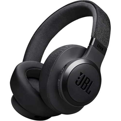 Offerta a tempo: JBL Live 770 NC Cuffie Over-Ear Bluetooth Wireless, con Cancellazione Adattiva del Rumore, SmartAmbient, Personi-Fi 2.0, JBL Surround, Connessione Multipoint, fino a 65 Ore di Autonomia, Nero - 56% da 179.99 € a 79.99 €