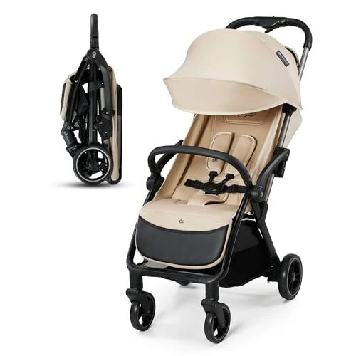 Oferta limitada: Kinderkraft APINO Silla de Paseo bebé, Carrito, Carro bebé, AUTO FOLDING, Plegado Automático, Carrito bebé, Posición reclinada, Posición Tumbada, Ligero, 7,5g, Impermeable, Carga Máxima 24 kg, Beige de 139.90 EUR a 99.00 EUR (ahorro 29%)
