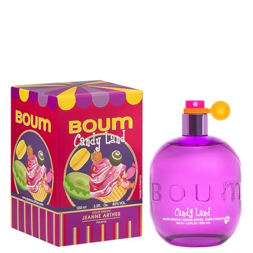 Offerta a tempo: JEANNE ARTHES - Eau de Parfum da donna Boum Candy Land - Floreale - Fiori d'arancio e muschio - Prodotto in Grasse - Regalo per donna - Flacone spray da 100 ml - 26% da 8.99 € a 6.69 €