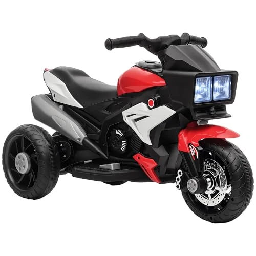Offerta a tempo: HOMCOM Moto Elettrica per Bambini 3-5 Anni 6V 3km/h 86x42x52cm Rosso - 19% da 72.95 € a 58.89 €