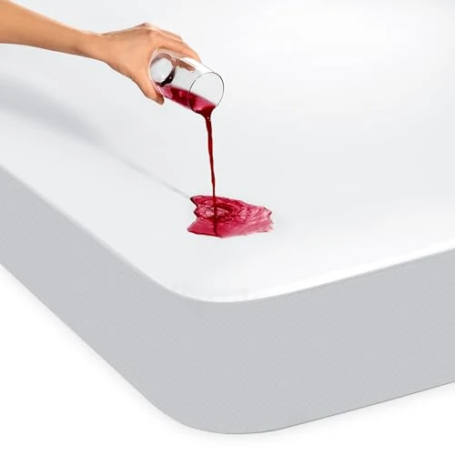 Dreamzie - Mattress Protector 80 x 190 cm - Waterproof & Breathable - Queen Size - Double Mattress - Machine Washable - Weiß