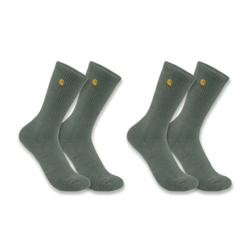 Offerta a tempo: Carhartt Force Midweight Crew Sock 2 Pack Calzini da Lavoro, Oliva polverosa, XL Uomo - 0.00% da 19.97 € a 19.97 €