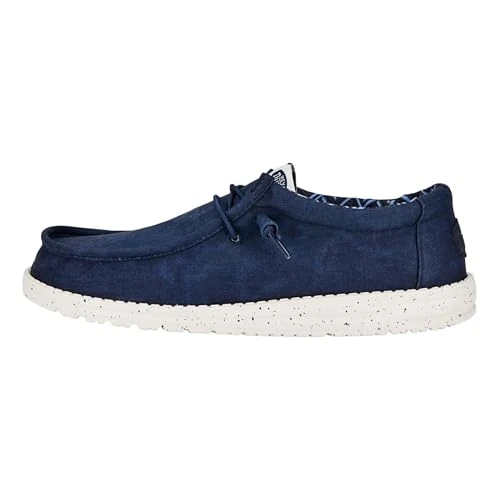 Oferta limitada: HEYDUDE Wally Canvas - Zapatos Estilo Mocasín para Hombre, Navy, 46 de 69.99 EUR a 41.99 EUR (ahorro 40%)