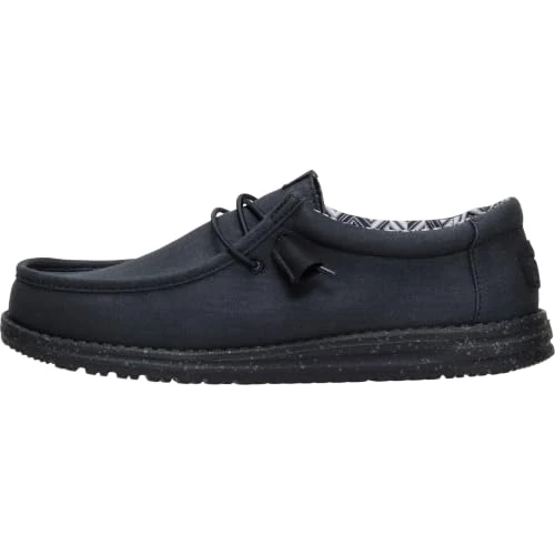 Offerta a tempo: HEYDUDE Wally Canvas, Scarpe Uomo Slip-On, Black/Black, 41 - 36% da 69.99 € a 44.99 €