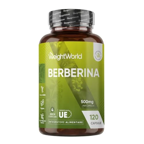 Oferta limitada: Berberina 500mg - 120 Cápsulas, 85% de Berberina Rica en Alcaloides - Para 4 Meses de Suministro - Suplemento de Berberine Apto para Veganos, Sin Alérgenos, Sin Gluten y Sin OGM de 19.99 € a 19.99 € (ahorro 0.00%)
