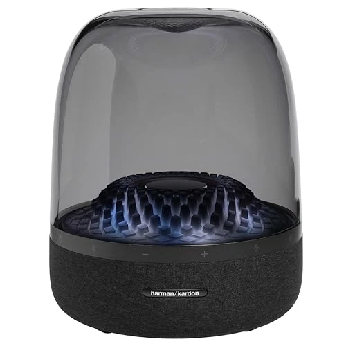 Oferta limitada: Harman Kardon Aura Studio 4 - Altavoz Bluetooth para casa, con cúpula Transparente, iluminación Ambiental con Cinco Patrones de Efecto Diamante, Sonido Potente, Negro de 329.99 € a 208.26 € (ahorro 37%)