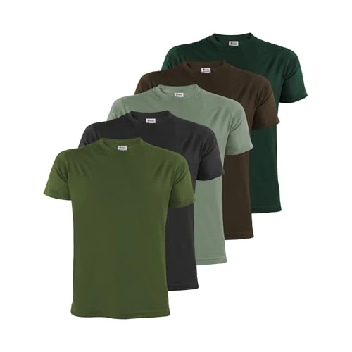 Offre limitée : ALPIDEX T-Shirts Hommes Noir Unis à Col Rond Lot de 5, Taille S M L XL XXL 3XL 4XL 5XL, Taille:M, Couleur:Forest de 29.99 € à 29.99 € (0.00% de remise)
