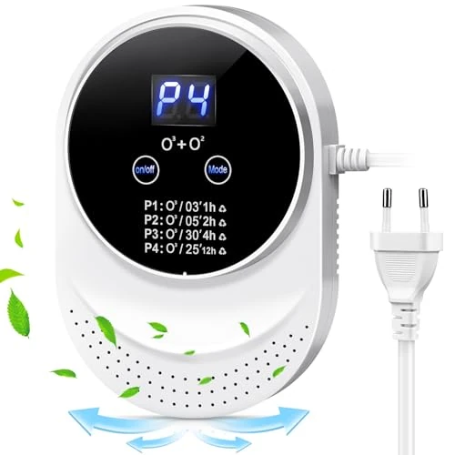 Offerta a tempo: ICARE Generatore di Ozono Purificatore d'aria, Sterilizzatore per Deodorizzazione Dell'Ozono, Deodorante per Ionizzatore di Ozono, Purificatore Aria per Bagni, Animali Domestici, Formaldeide, Auto - 0% da 27.18 € a 27.18 €
