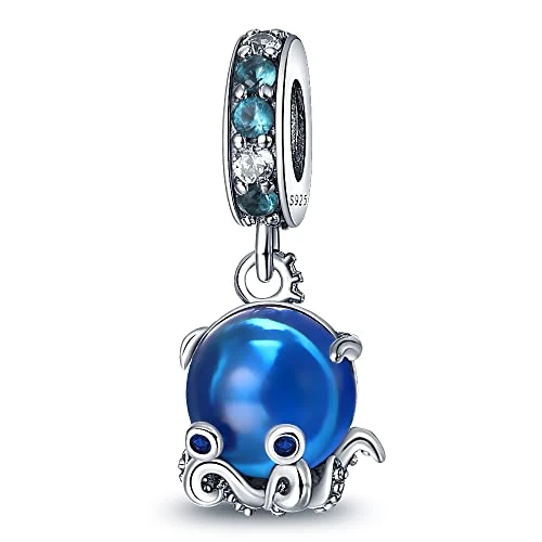 Offerta a tempo: Pandach Bead Charm Ciondolo Argento Sterling 925 con Cubic Zirconia Pendenti per Pandora Braccialetti, Compatibile con Braccialetti e Collane europei - 53% da 16.99 € a 7.99 €