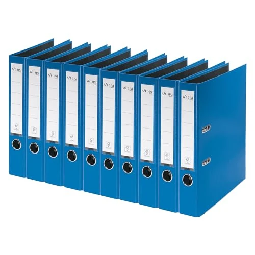 Zeitlich begrenztes Angebot: VON Leitz Ordner A4, 10er Pack, Karton mit Kunststoffeinband, 50 mm Rückenbreite, Für 350 Blatt, Blauer Engel & FSC-zertifiziert, Für Schule, Studium & Zuhause, Blau, 10560035 von 110.78 € auf 23.67 € (78.63% Rabatt)