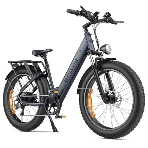 Oferta limitowana: ENGWE E26 Rower Elektryczny dla Kobiet i Mężczyzn | 26 cali × 4.0 Gruba Opona | 48V 16Ah Zasięg do 140KM | 7 Prędkości | Podwójne Zawieszenie | Rower Elektryczny MTB (Step-Thru, Szary) z 5969.00 zł na 5969.00 zł (oszczędź 0.00%)