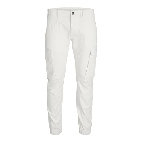 Jack & Jones Jpstpaul Jjflake Cargo Noos Pantalon Cargo pour Homme, Cloud Dancer, 31W / 36L