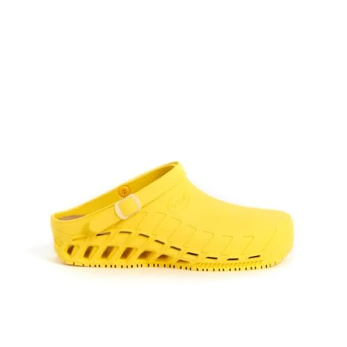 Limitiertes Angebot: Scholl Herren Clog Evo Health Care Professional Shoe, Gelb, 43 EU von 59.00 EUR auf 52.85 EUR (Spare 10%)