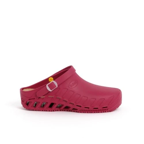Offerta a tempo: Scholl Clog Evo, Zoccoli Sanitari Medicali Unisex - Adulto, Vino, 45/46 EU - 37% da 59.00 € a 37.12 €