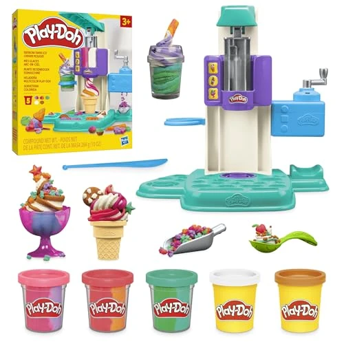 Oferta limitada: Play-Doh Hasbro Heladería Multicolor, Juego de Comida, 5 Botes de Plastilina de Colores, Manualidades para Niños y Niñas a Partir de 3 Años, Juguete Creativo, Moldes de Helado de 24.99 € a 18.95 € (ahorro 24%)