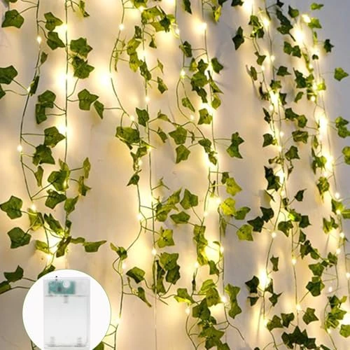 Oferta limitada: A.bigwhale Cadena de Luz con Hojas, 6m 60LED Guirnalda, Hoja Verde Artificial Hiedra Enredadera con Luz, Plantas de Primavera Decoración para Pared Fiesta de Boda Festival de Jardín de 17.99 EUR a 17.99 EUR (ahorro 0%)