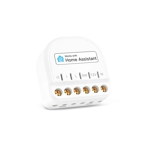 Limitiertes Angebot: Refoss Smart Relais Schalter mit Strommessung Kompatibel mit Home Assistant Mini WLAN Smart Lichtschalter mit Leistungsmessung 1 Gang Kabelloser Schalter Kein Hub Erforderlich 1 Stück von 9.99 EUR auf 5.99 EUR (Spare 40%)