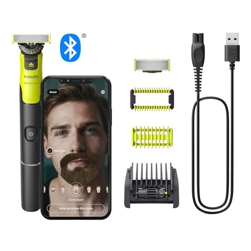 Beperkte aanbieding: De authentieke Philips OneBlade 360 met connectiviteit, elektrische baardtrimmer, scheerapparaat en bodygroomer, 1x360-mesje voor gezicht, 5-in-1 verstelbare trimkam, 1x lichaamsset, model QP4631/30 van 67.99 EUR naar 60.99 EUR (besparing 10%)