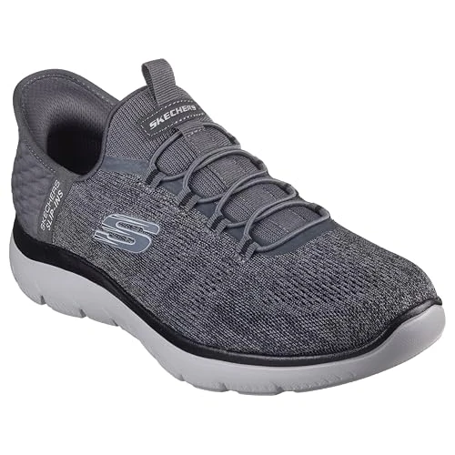 Zeitlich begrenztes Angebot: Skechers Herren Summits Key Pace Slip-InTurnschuhe, Charcoal Mesh/Black Trim, 39.5 EU Large von 84.95 € auf 69.89 € (18% Rabatt)