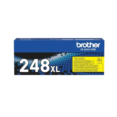 Brother TN248XLY Toner originale, Alta Capacità , fino a 2300 pagine, per Stampanti e Multifunzione serie 3000 e serie 8000, Colore Giallo