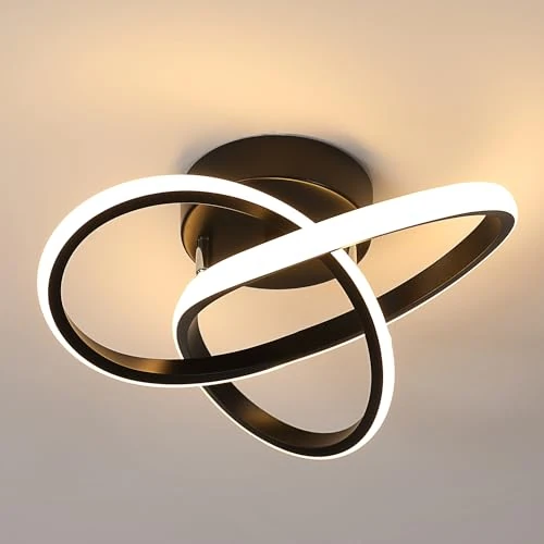 Oferta limitada: Comely Lámpara de Techo LED Moderna, 30W 3375LM Plafón LED con Forma de Flor, Luz Cálida 3000K, para Dormitorio, Pasillo, Cocina y Baño, Color Negro – Diseño Decorativo y Fácil de Instalar de 38.99 € a 35.99 € (ahorro 8%)