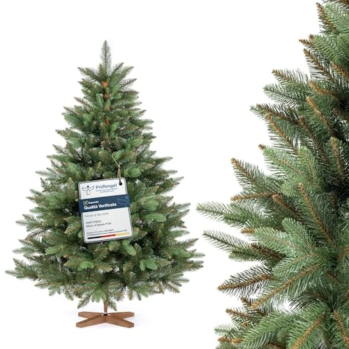 Oferta limitada: FAIRYTREES Árbol de Navidad, Nordmann Premium 150cm, Hecho en la UE, Árbol Artificial Navideño, Árbol de Navidad con Mezcla de Dos Materiales, Árbol con Soporte de Madera de de 174.90 EUR a 122.40 EUR (ahorro 30%)
