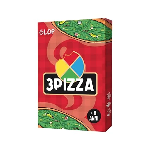 Tijdelijke aanbieding: Glop 3Pizza Bordspellen voor kinderen en volwassenen, grappig kaartspel voor het hele gezin, reisspel voor kinderen vanaf 8 jaar, spel voor familie en vrienden, ideaal cadeau van 8.99 EUR naar 6.99 EUR (korting 22%)