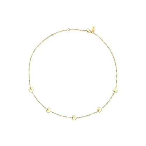 Offerta a tempo: Breil, Collezione Kilos of Love, Collana Donna, Girocollo Donna in Acciaio, Sottile Catenina con Cuoricini Personalizzati, Lunghezza Regolabile fino a 45 cm, Idee Regalo Donna — 40% da 69,00 € a 41,65 €