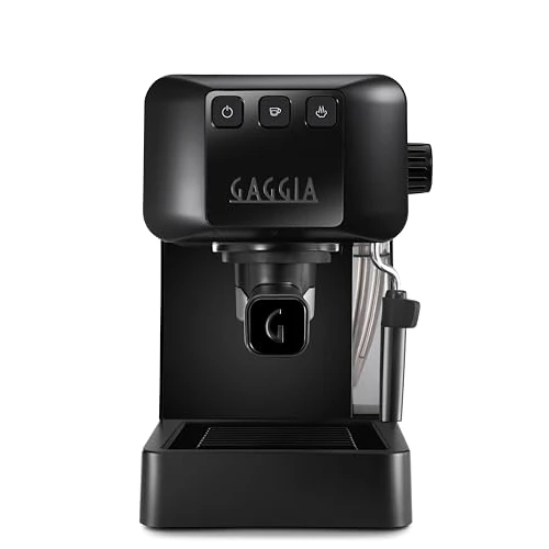 Gaggia EG2109 Black Manual Espresso Machine, Ground or Pads, POD System for Creamy Espresso with Pads, Automatic Pre-Infusion, 15 Bar, New Model 2023, 100% Made in Italy