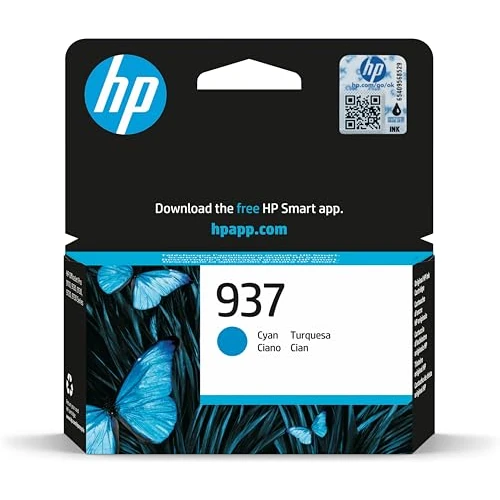 Limited-time offer: HP 937 (4S6W2NE) Cyan Original Printer Cartridge for OfficeJet Pro 9720e; 9730e All-in-One Large Format Printer OfficeJet Pro 91xx Printers from 24.29 £ to 24.29 £ (save 0.00%)