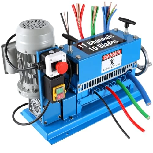 Offerta a tempo: VEVOR Macchina Spellacavi Elettrica 370 W Diametro Fili tra 1,5-38 mm, Velocità di Taglio 12 m/min Spelacavi Portatile, per Il Riciclaggio del Rame per Rimuovere L'Isolamento in Plastica e Gomma - 0.00% da 266.90 € a 266.90 €