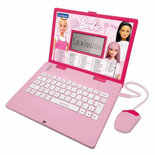 Limited offer: LEXIBOOK, Barbie, Educational and Bilingual Laptop in English/Spanish, Toy for children with 124 activities to learn, play games and music, Pink, JC598BBi2 from 35.97 EUR to 34.89 EUR (save 3%)