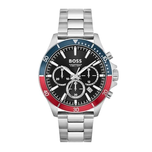 Oferta limitada: Boss Reloj Cronógrafo de Cuarzo para Hombre Colección TROPER con Correa de Acero Inoxidable Plateada - 1514108 de 299.00 EUR a 224.95 EUR (ahorro 25%)