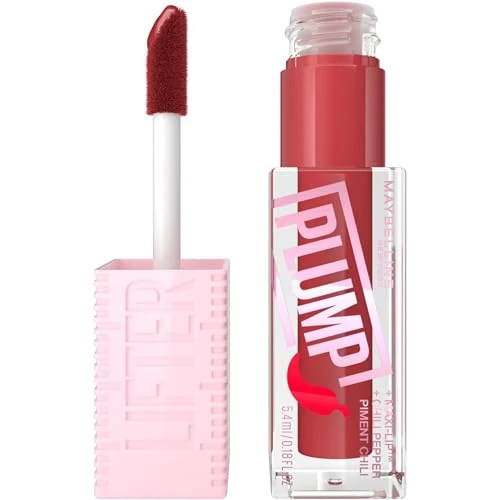 Oferta limitada: Maybelline New York, Lifter Plump, Brillo de Labios Voluminizador, Volumen Instantáneo y Duradero, Fórmula Picante, Tono Hot Chili , 5,4 ml de 10.95 € a 8.64 € (ahorro 21%)