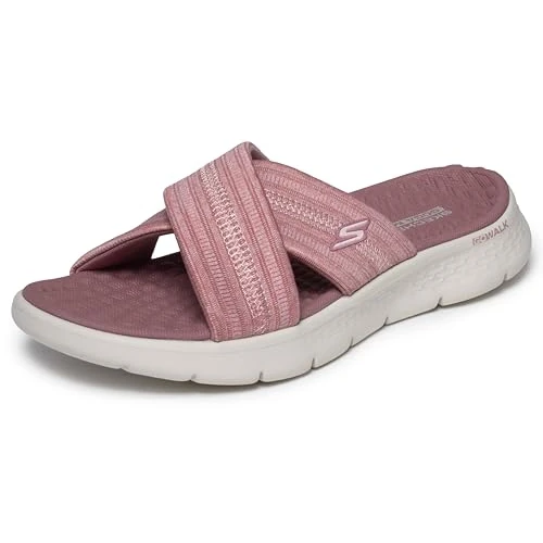 Oferta limitada: Skechers Sandalias Go Walk Flex ImpressedGO WALK Flex para mujer, Tela malva, 42 EU de 49.95 € a 49.95 € (ahorro 0.00%)