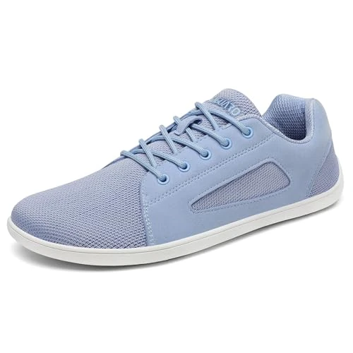 Offerta a tempo: SAGUARO Scarpe Barefoot Knit Luck Ⅰ - Scarpe Minimaliste Donna Uomo Casual Scarpette a Piedi Nudi Antiscivolo Scarpe Trail Running per Camminata con Wide Tox Box Blu Cielo,GR.40 - 70% da 49.99 € a 15.19 €