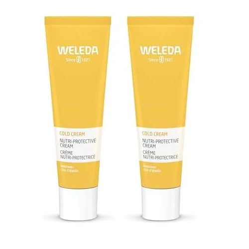 WELEDA Bio Coldcream - Naturkosmetik Gesichtscreme mit Bienenwachs & Mandelöl zur intensiven Pflege von sehr trockener Haut im Gesicht. Feuchtigkeitscreme schützt die Haut vor dem Austrocknen (30ml)