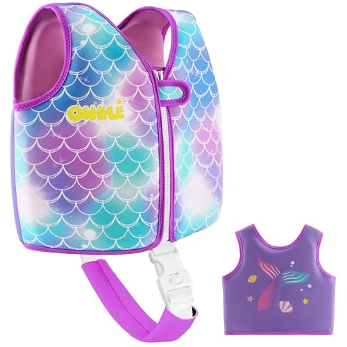 Limited-time offer: OSHYLE Children's Girls Boys Swimming Vest for Toddlers with Adjustable Safety Straps Age 1-3 (Mermaids, S) from 26.99 £ to 22.94 £ (save 15%)
